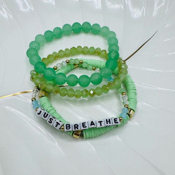 Just Breathe Arm Candy Beaded Bracelet - Picture 1 of 6